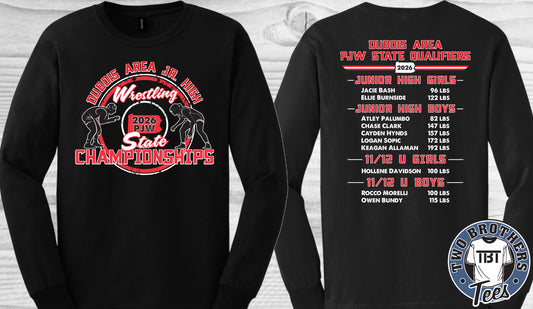 DuBois Jr. High State Wrestling Long Sleeve T-Shirt