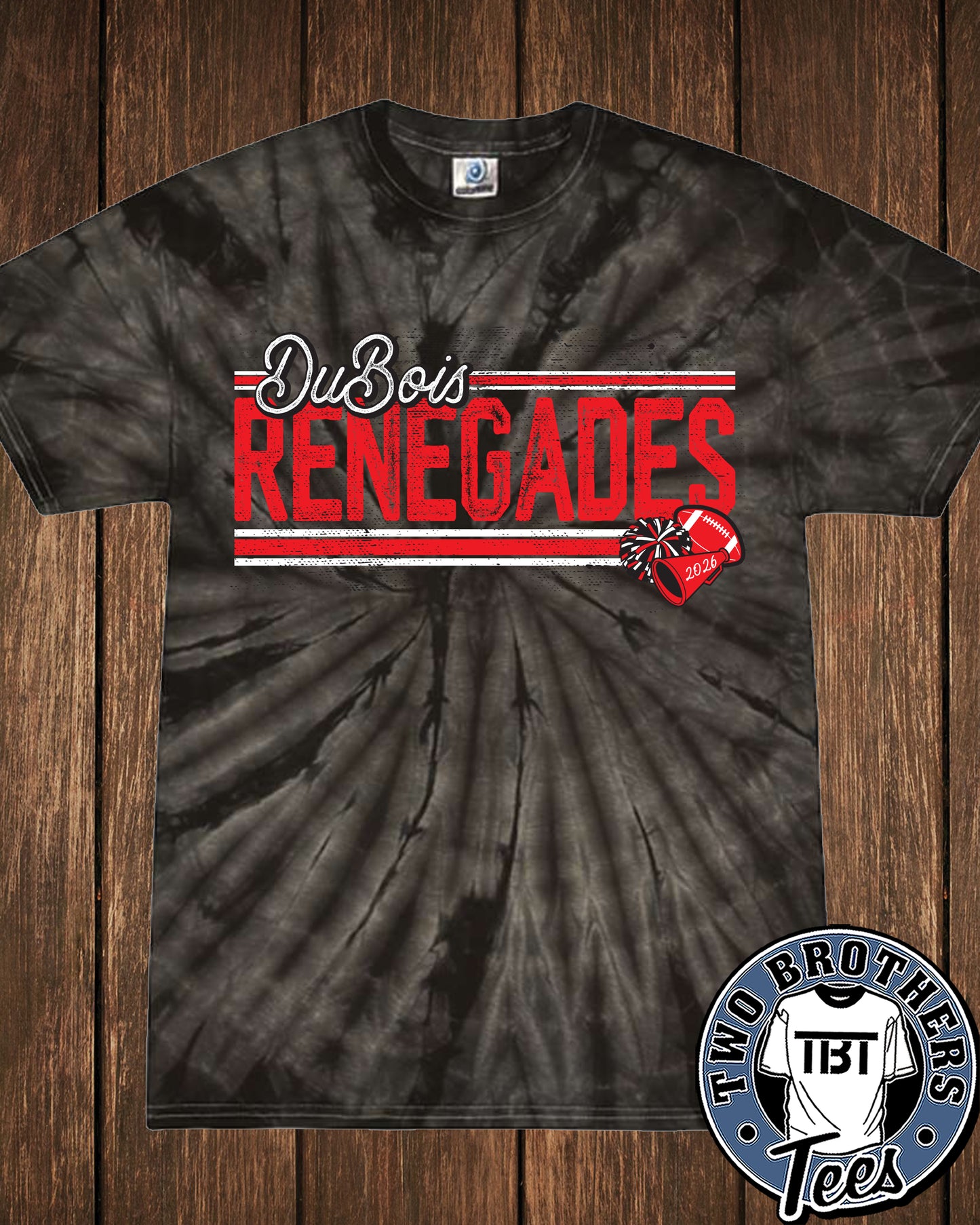 DuBois Renegades 2026 Tie-Dye T-Shirt - Design 1