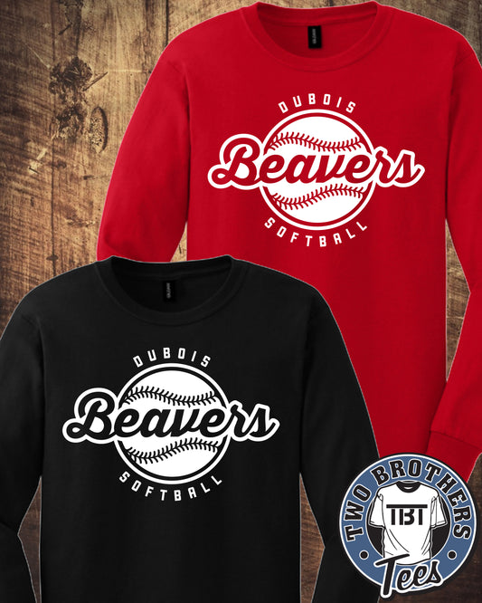 DuBois Softball Long Sleeve T-Shirt - Design 1