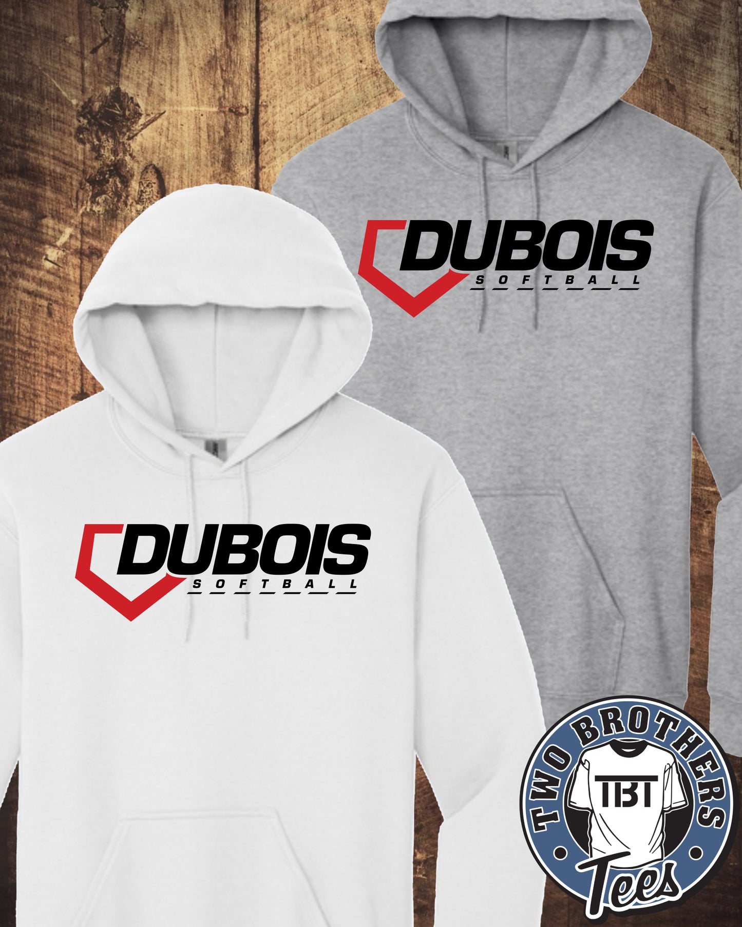 DuBois Softball Hoodie - Design 2