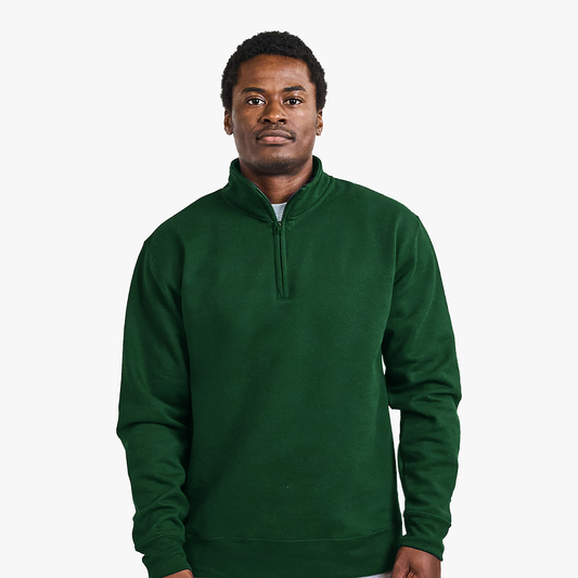 1/4 Zip Cotton (100% Polyester Option Available)