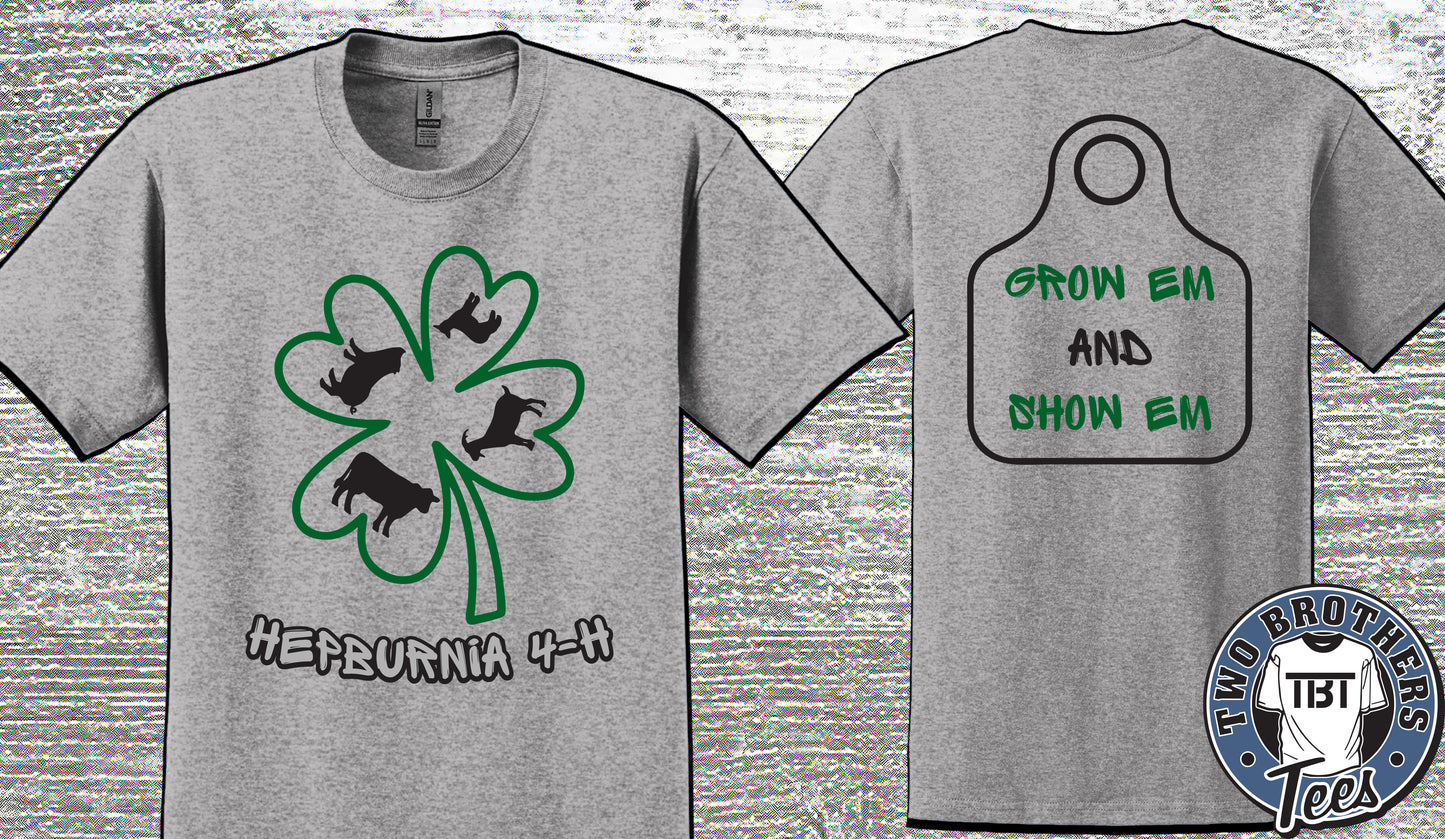 Hepburnia 4-H Club T-Shirt - Design 1