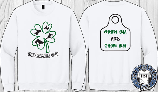 Hepburnia 4-H Club Crewneck Sweatshirt - Design 1