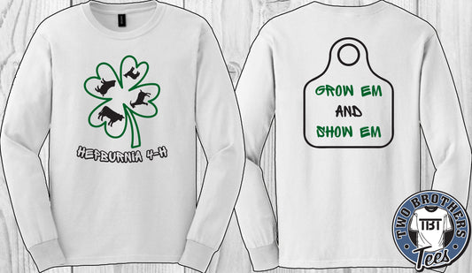 Hepburnia 4-H Club Long Sleeve T-Shirt - Design 1
