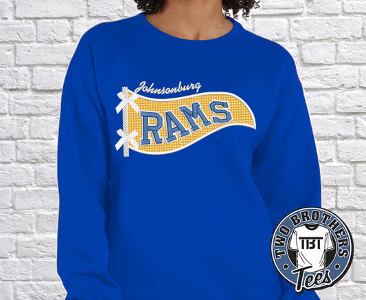 Johnsonburg Rams Pennant Crewneck Sweatshirt