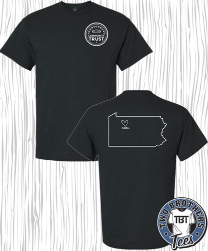 Johnsonburg PA State with Heart T-Shirt