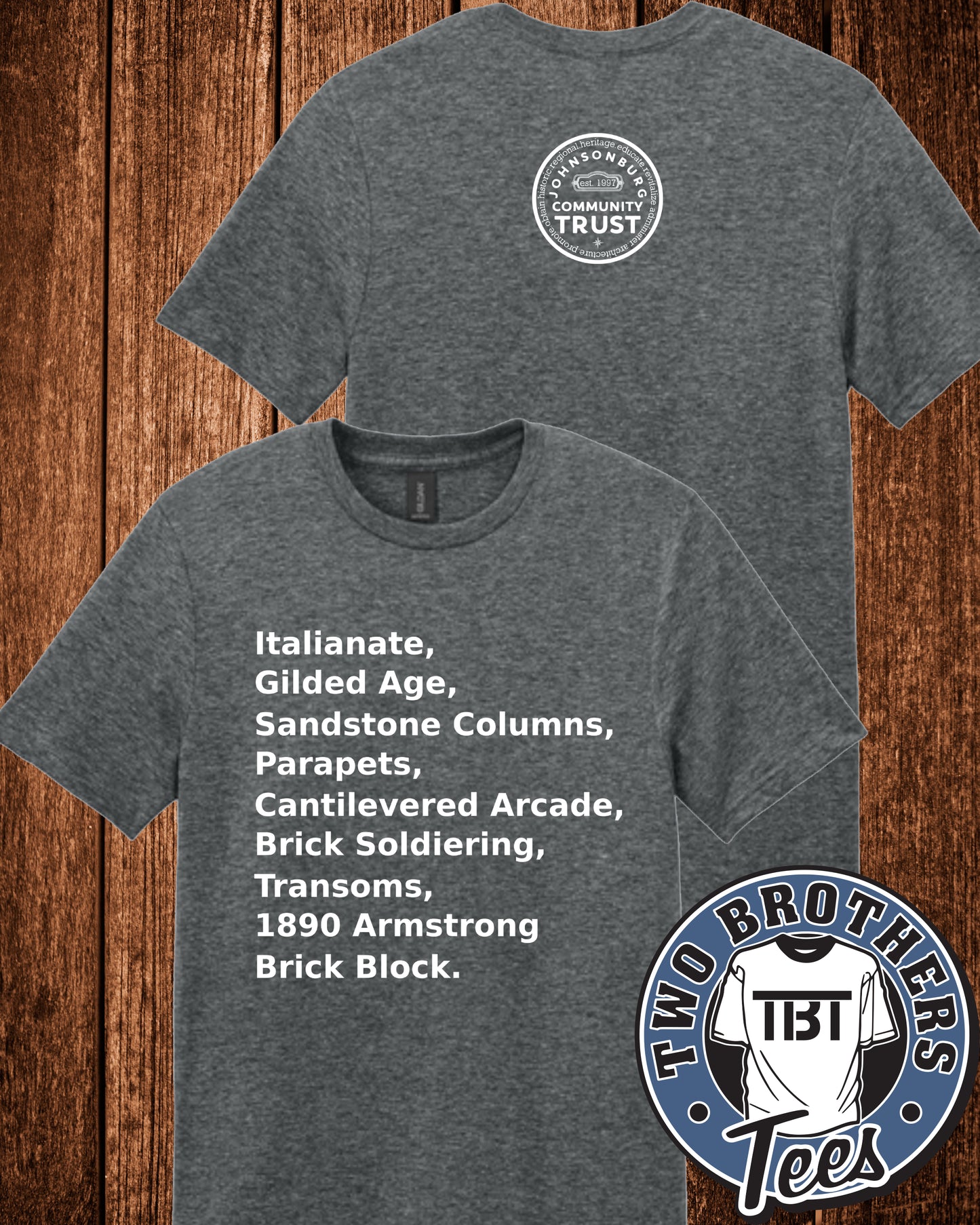 Johnsonburg 1890 Armstrong Brick Block Softstyle T-Shirt
