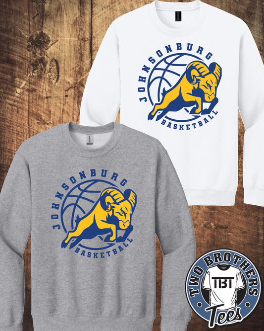 Johnsonburg Basketball Crewneck Sweatshirt - Design 1