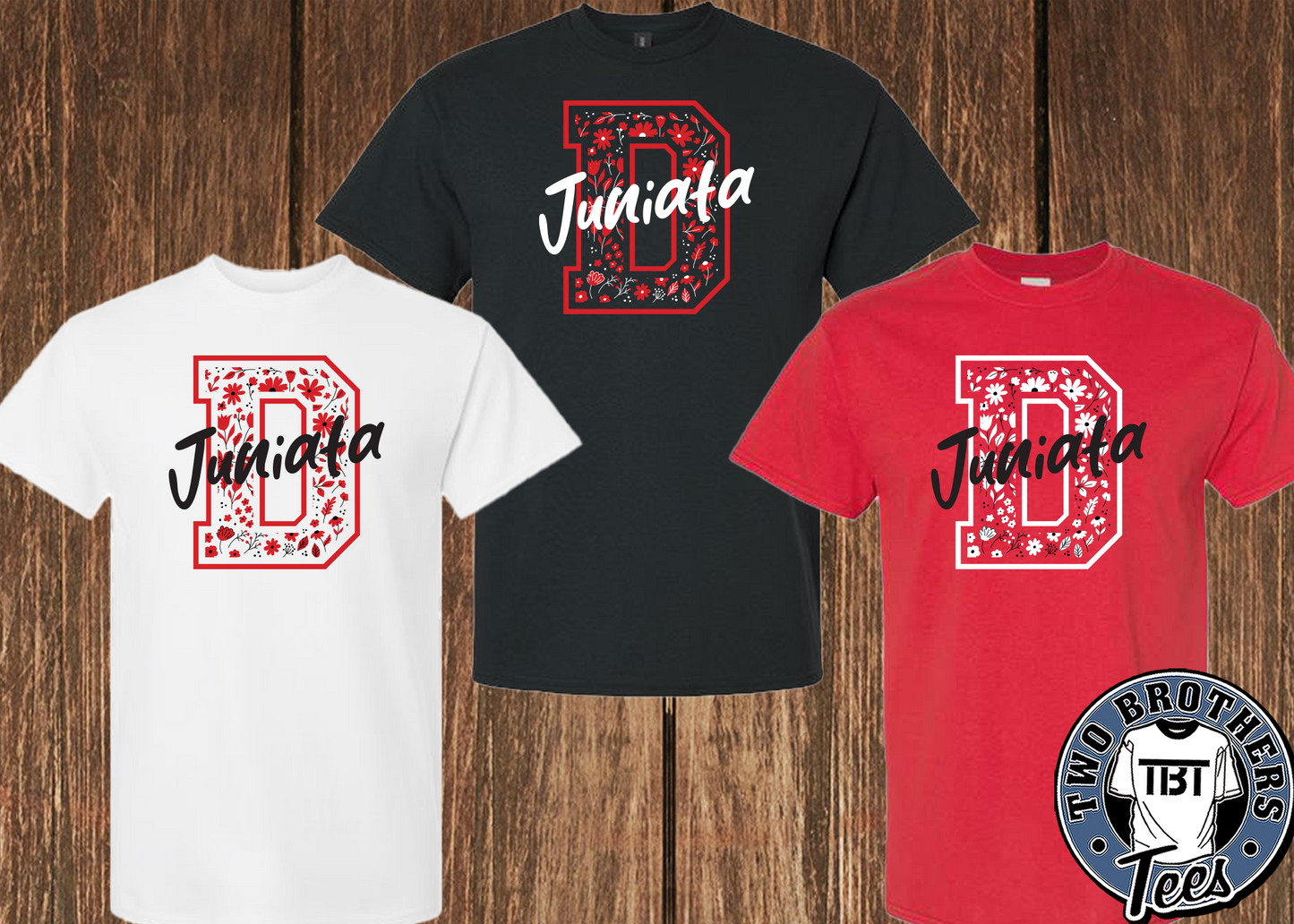 Juniata Elementary 2026 T-Shirt - Floral "D" Design