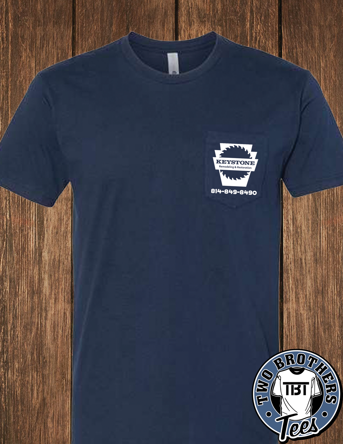 Keystone Remodeling & Restoration T-Shirt with Pocket
