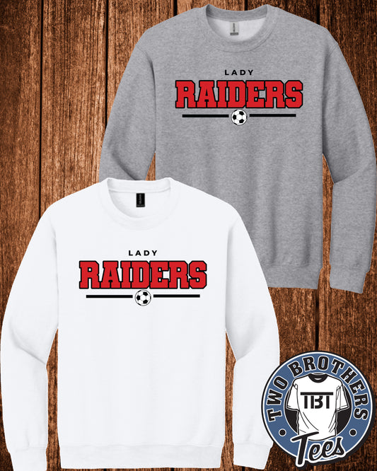 Lady Raiders Soccer Crewneck Sweatshirt - Design 3