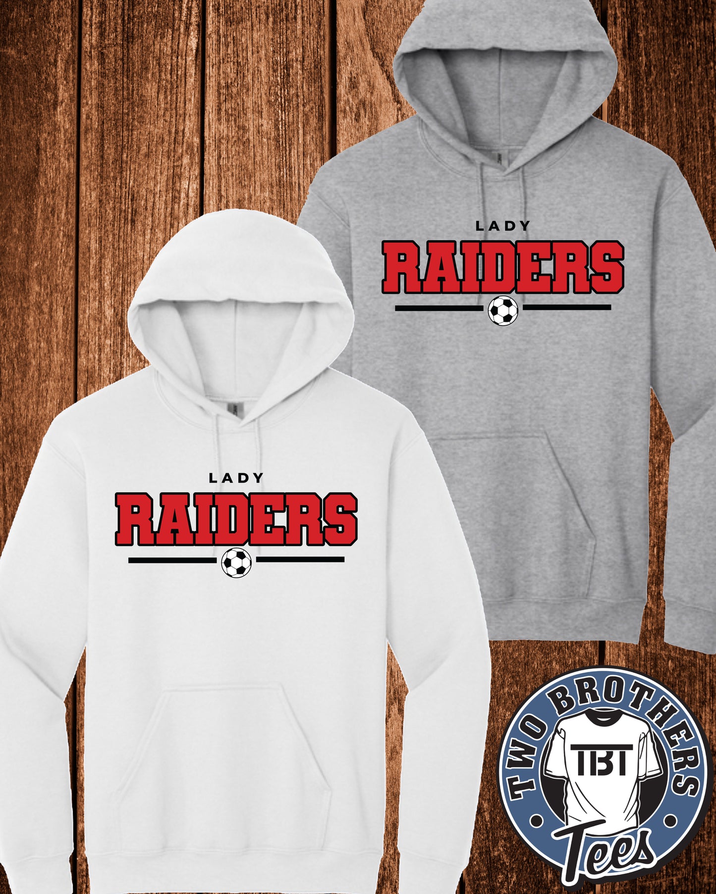 Lady Raiders Soccer Hoodie - Design 3