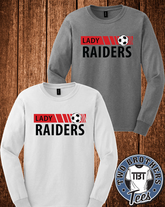 Lady Raiders Soccer Long Sleeve T-Shirt - Design 1
