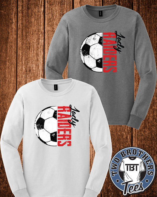 Lady Raiders Soccer Long Sleeve T-Shirt - Design 2