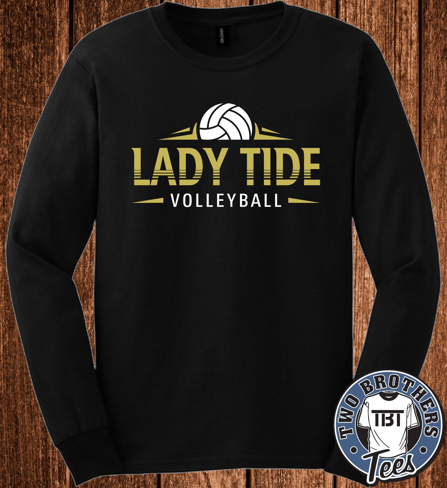 Curwensville Lady Tide Volleyball 2026 Youth Long Sleeve T-Shirt - Design 2