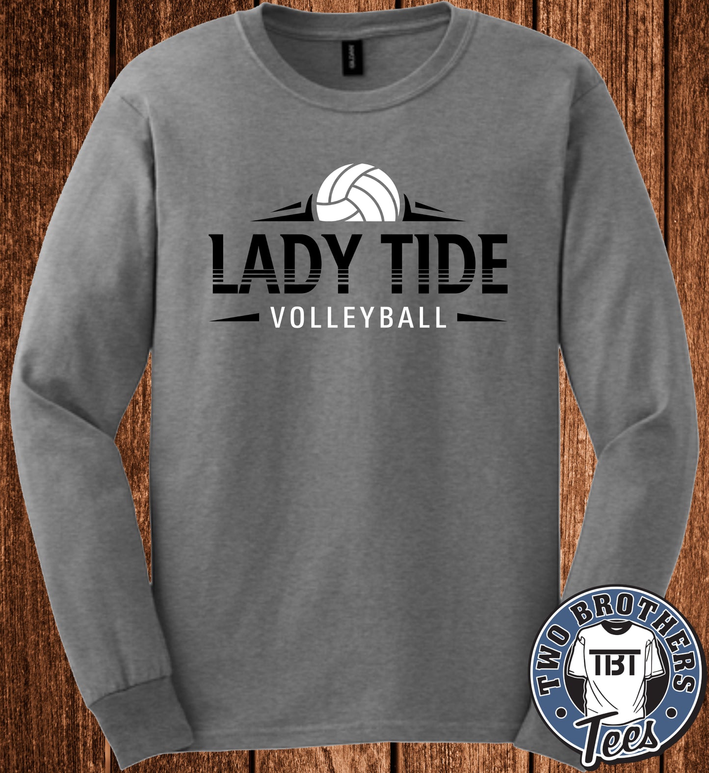 Curwensville Lady Tide Volleyball 2026 Youth Long Sleeve T-Shirt - Design 2
