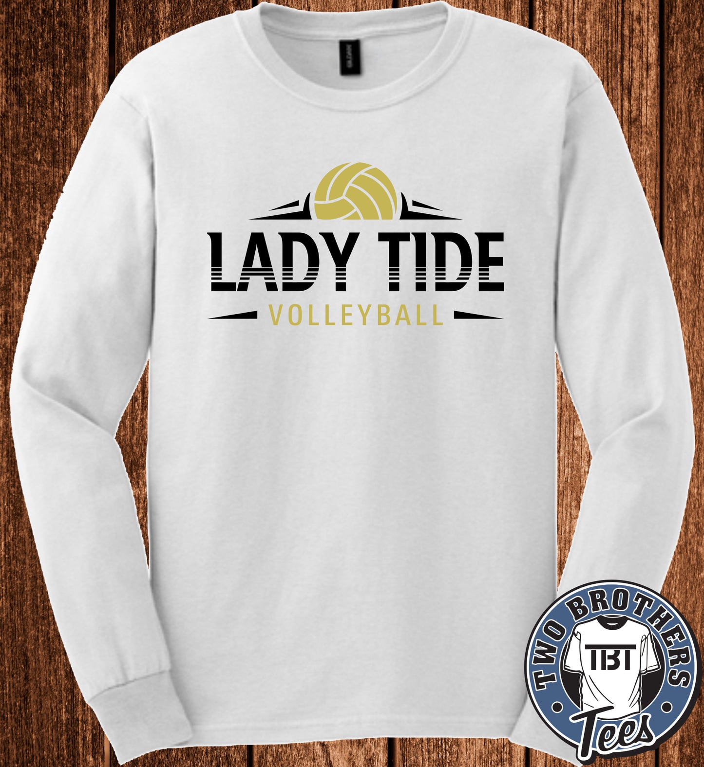 Curwensville Lady Tide Volleyball 2026 Youth Long Sleeve T-Shirt - Design 2