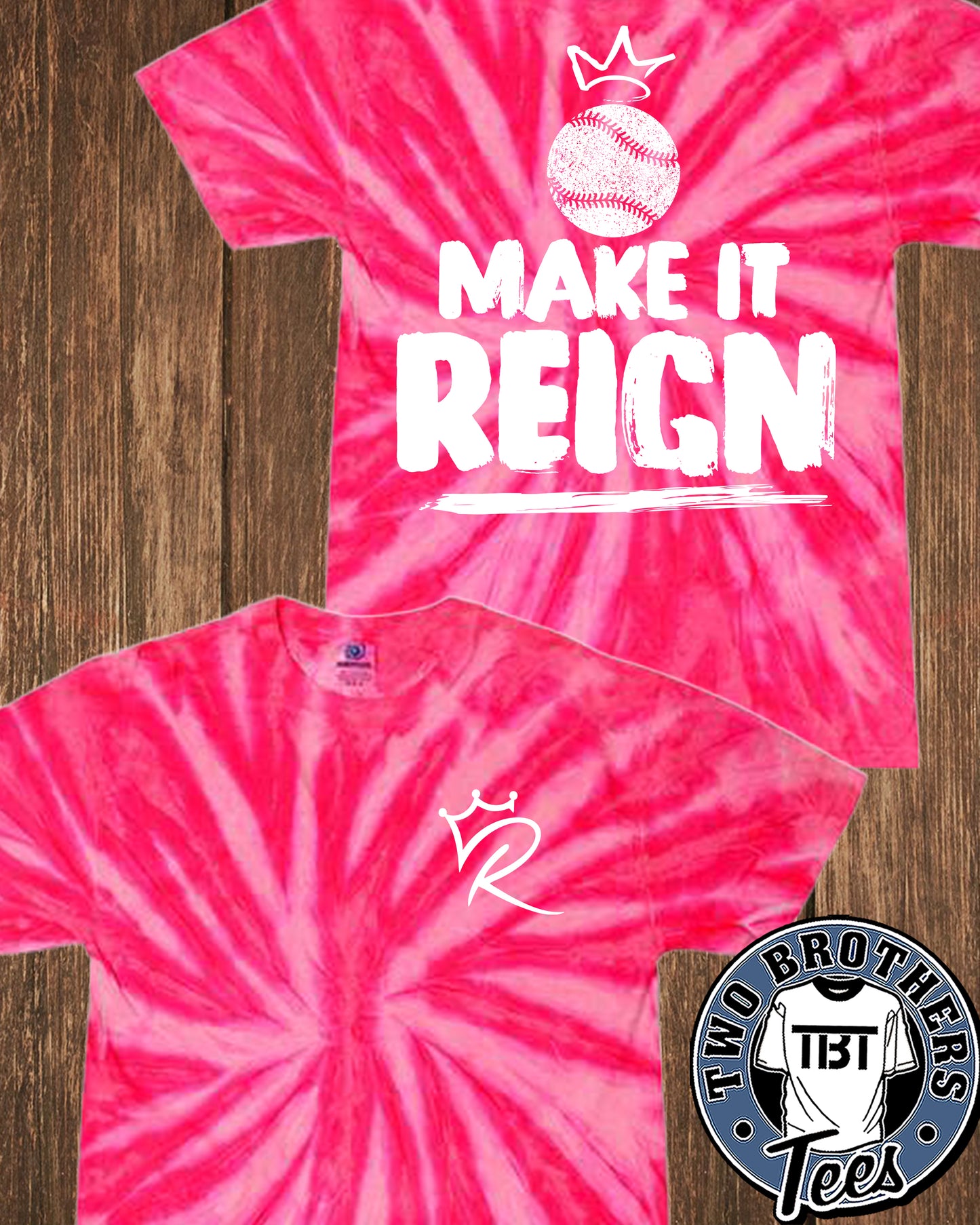 PA Reign Softball Tie-Dye T-Shirt - Design 1