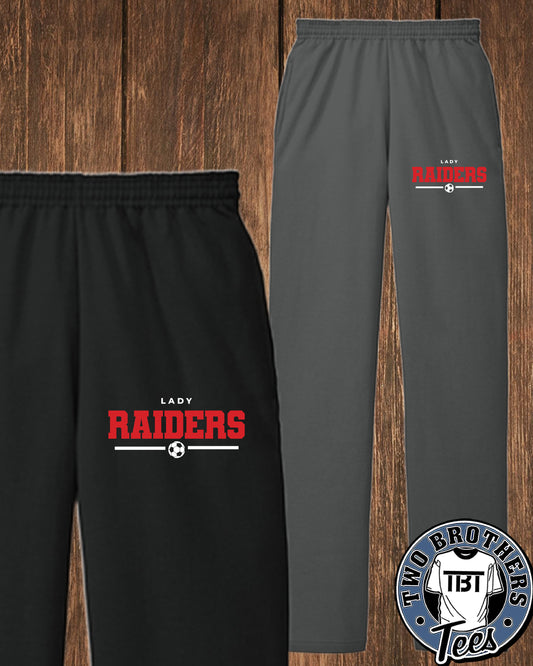 Lady Raiders Soccer Open-Bottom Sweatpants
