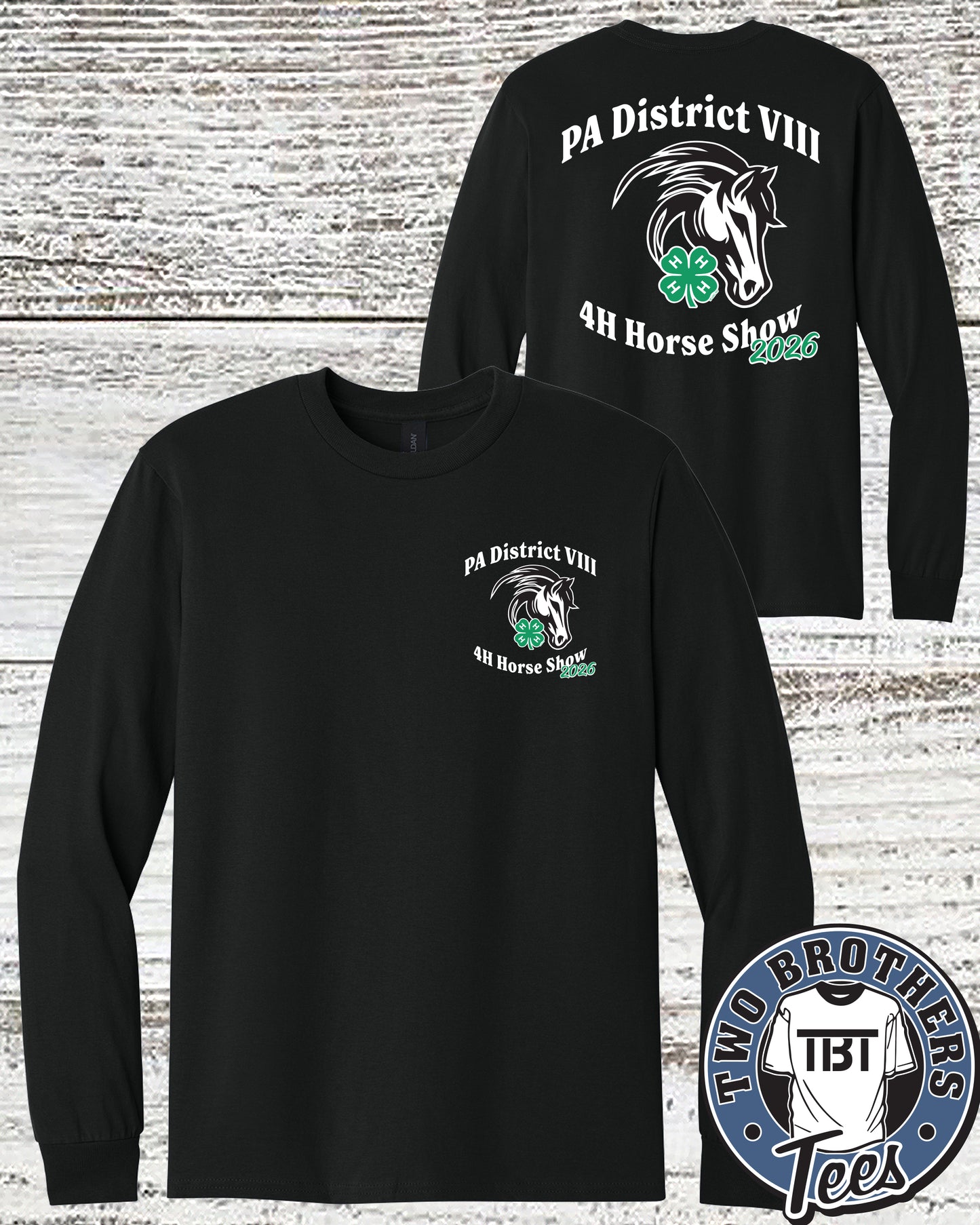 PA District 8 4-H Horse Show Long Sleeve T-Shirt