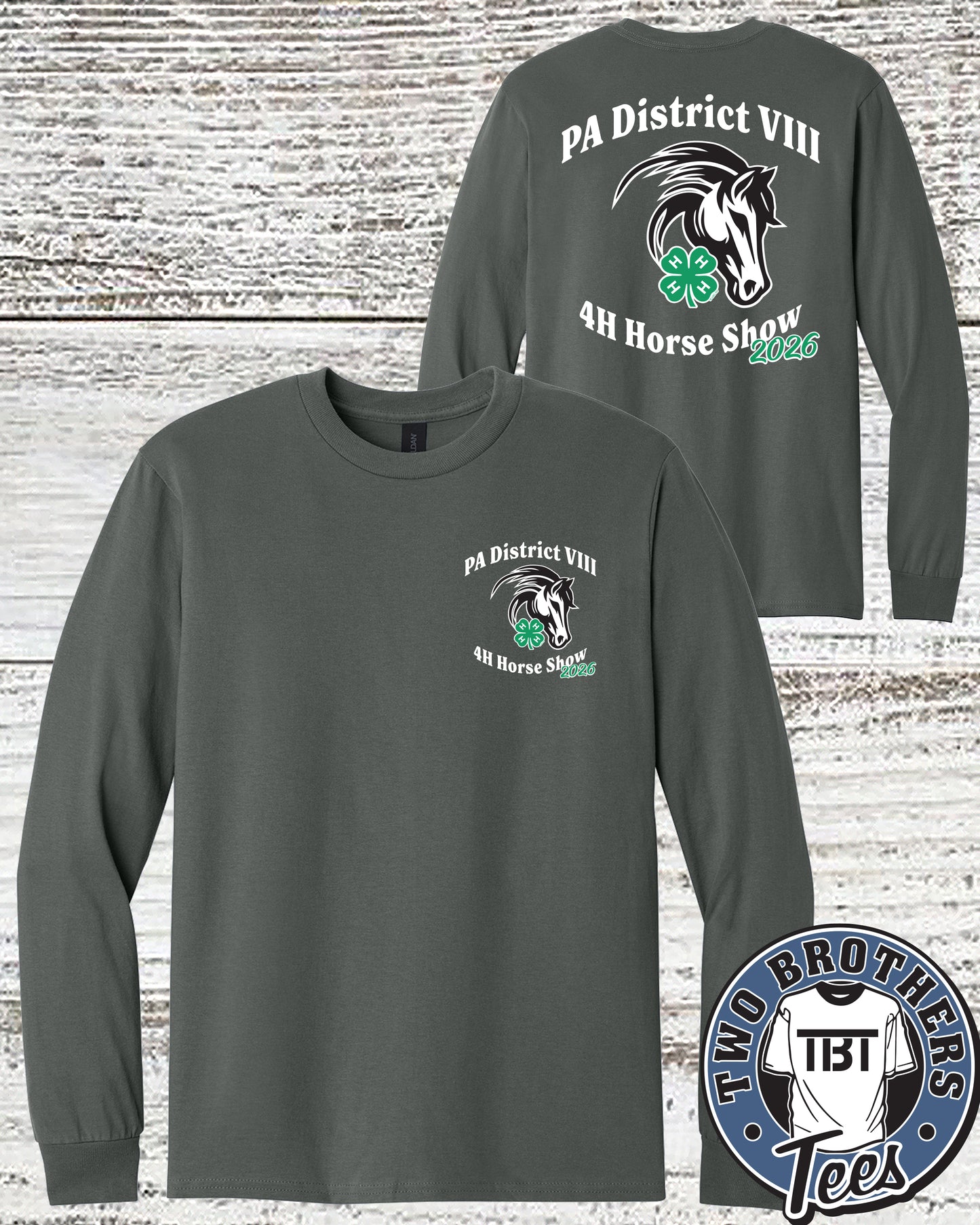 PA District 8 4-H Horse Show Long Sleeve T-Shirt