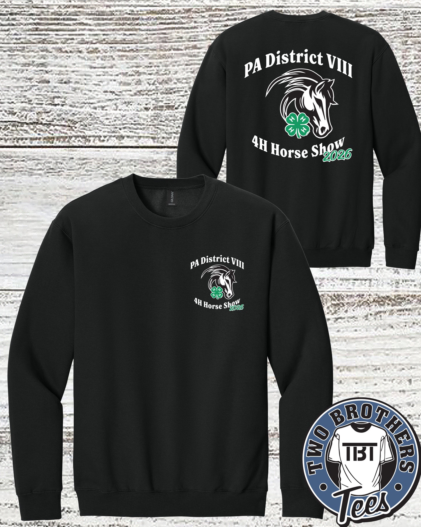 PA District 8 4-H Horse Show Crewneck Sweatshirt