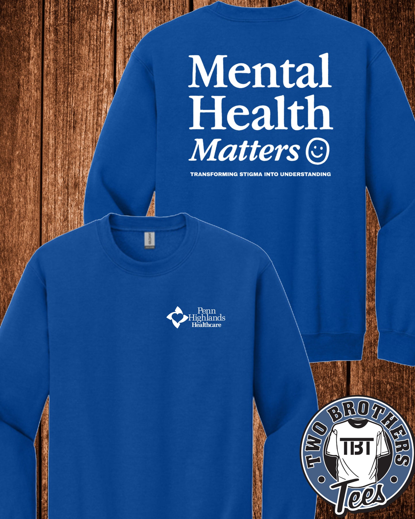 PHH Behavioral Health Crewneck Sweatshirt - Mental Health Matters Design