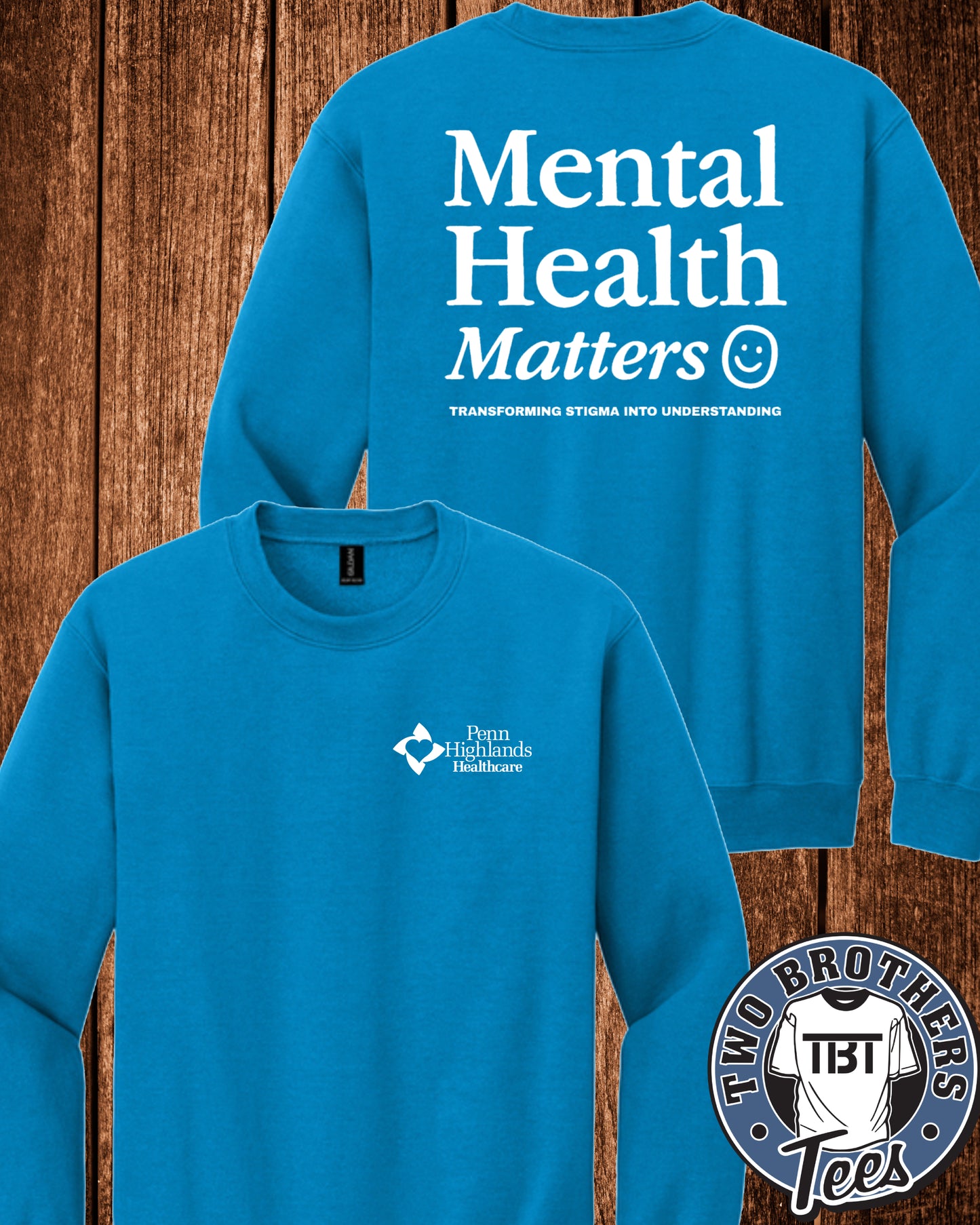 PHH Behavioral Health Crewneck Sweatshirt - Mental Health Matters Design