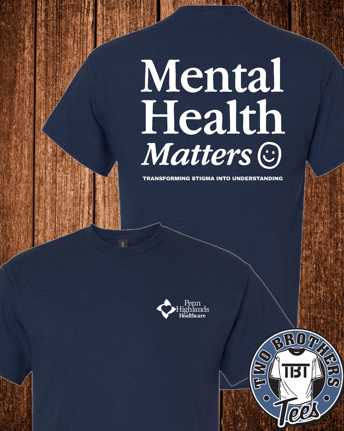 PHH Behavioral Health T-Shirt - Mental Health Matters Design