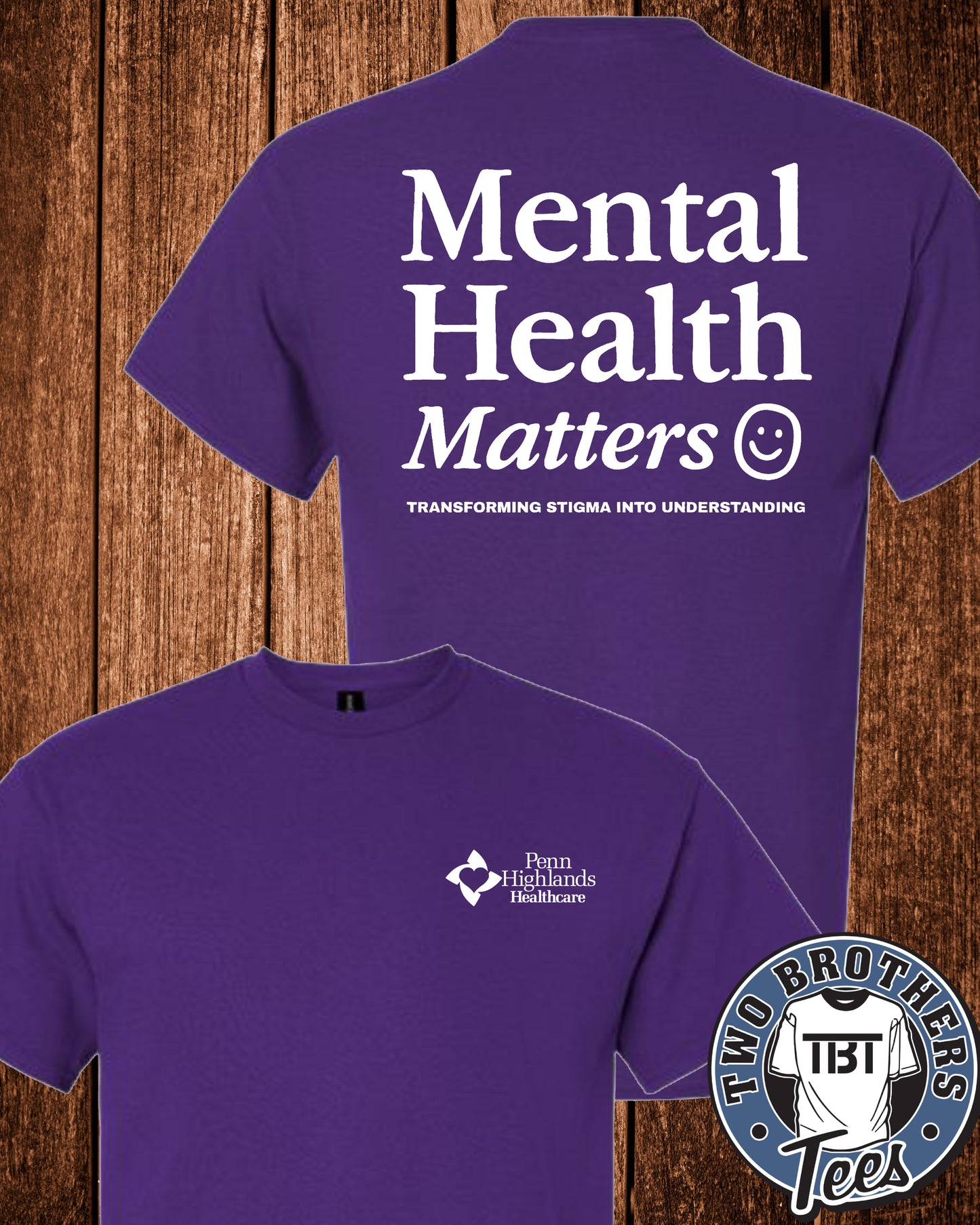 PHH Behavioral Health T-Shirt - Mental Health Matters Design