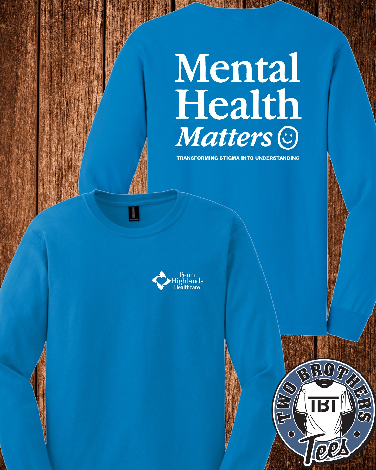 PHH Behavioral Health Long Sleeve T-Shirt - Mental Health Matters Design