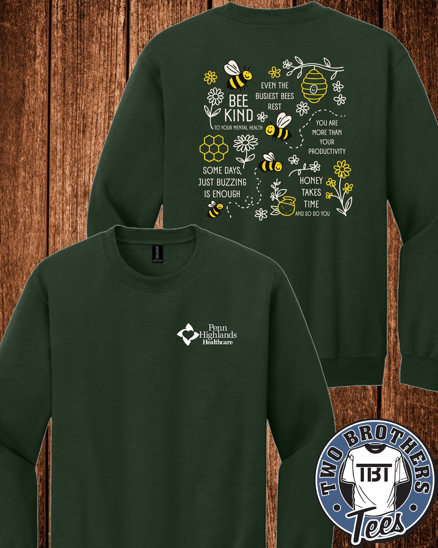PHH Behavioral Health Crewneck Sweatshirt - Bee Design