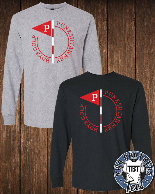 Punxsy Golf Long Sleeve Flag T-Shirt