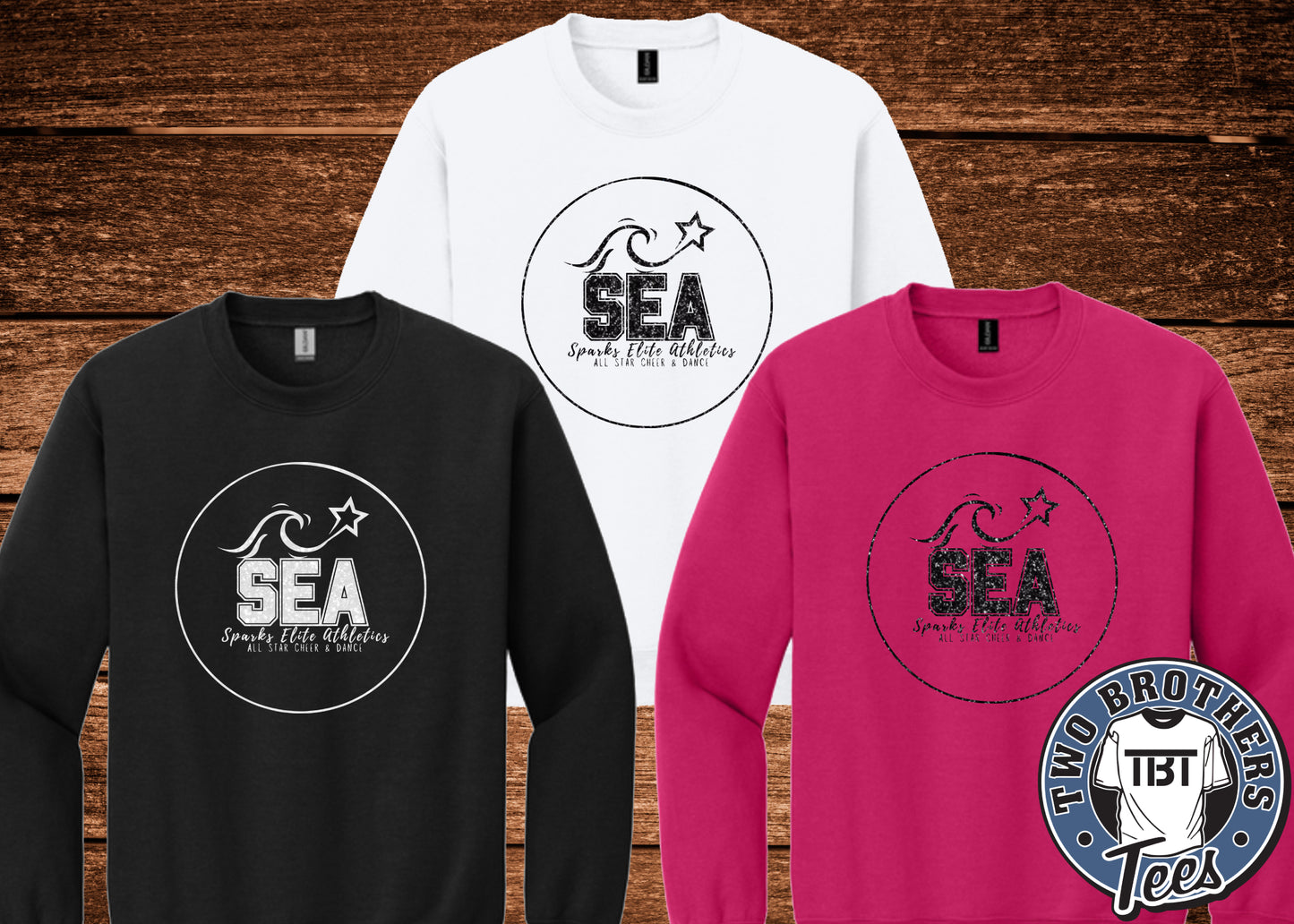 Sparks Elite Crewneck Sweatshirt - Design 1 - With Glitter