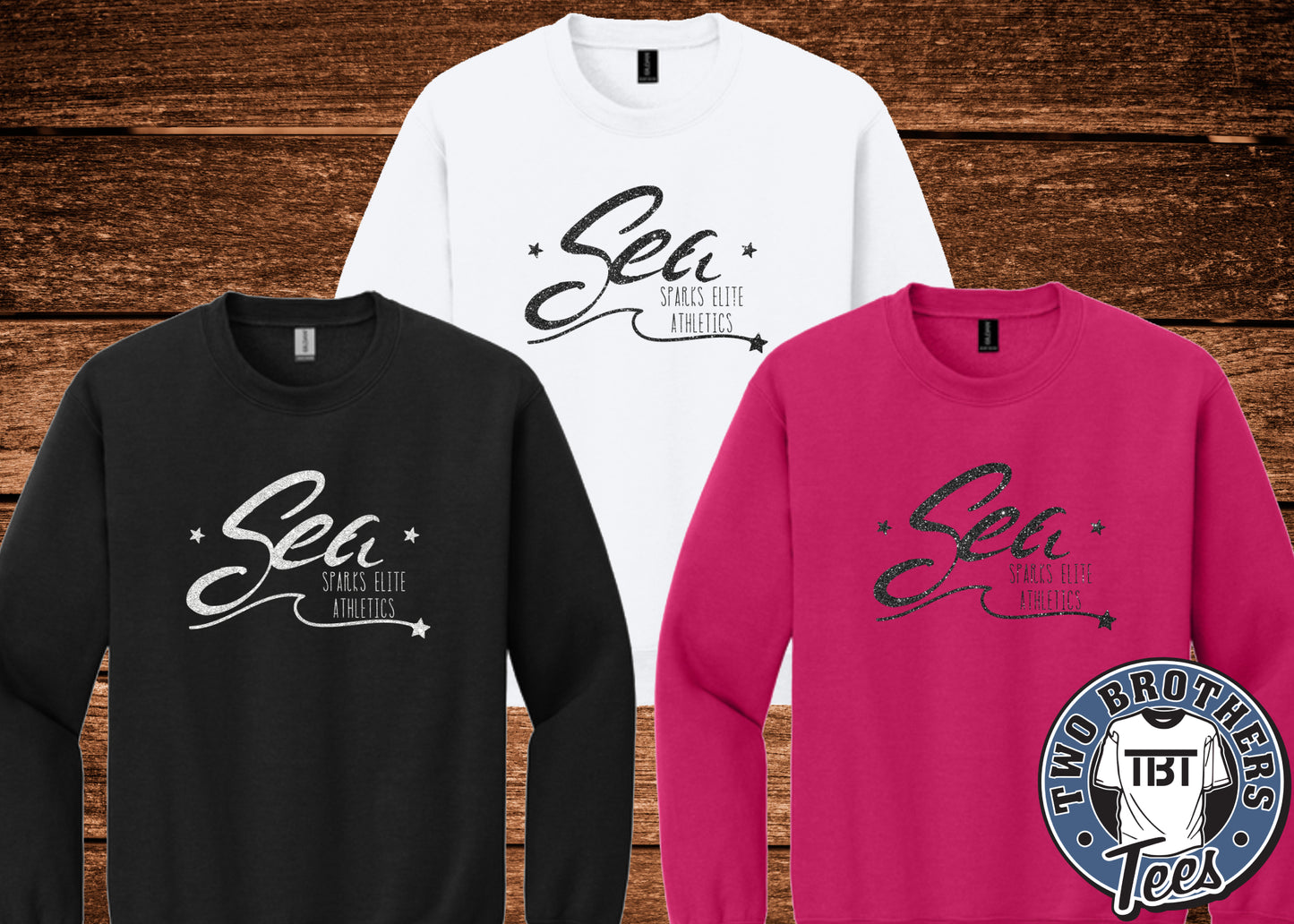 Sparks Elite Crewneck Sweatshirt - Design 2 - With Glitter