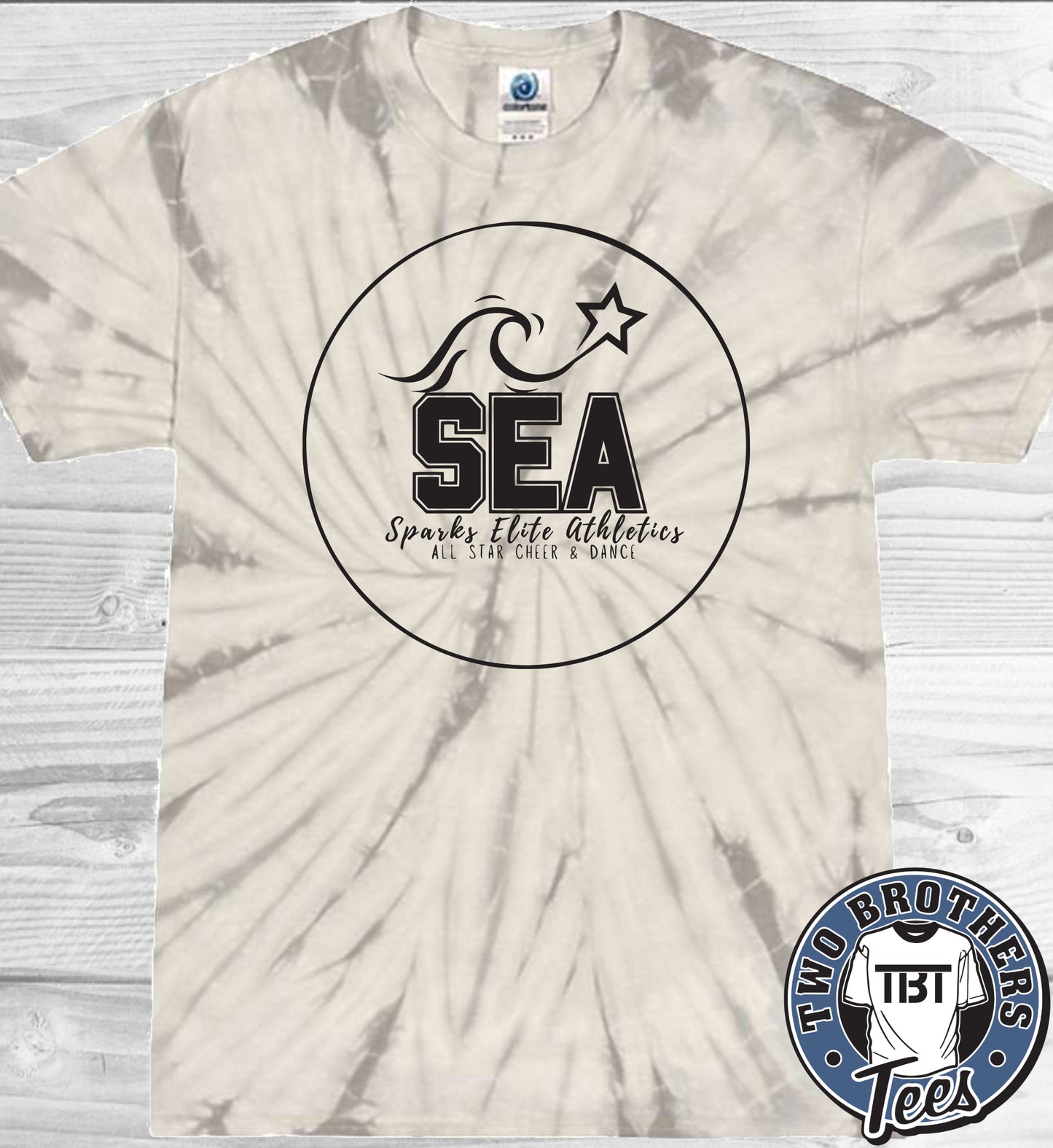 Sparks Elite Tie-Dye T-Shirt - Design 1 - No Glitter