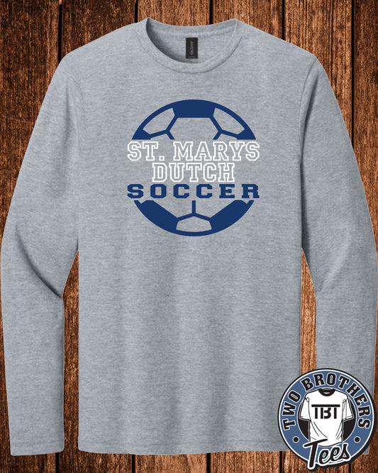 St. Marys Soccer 2026 Softstyle Long Sleeve T-Shirt - Design 2