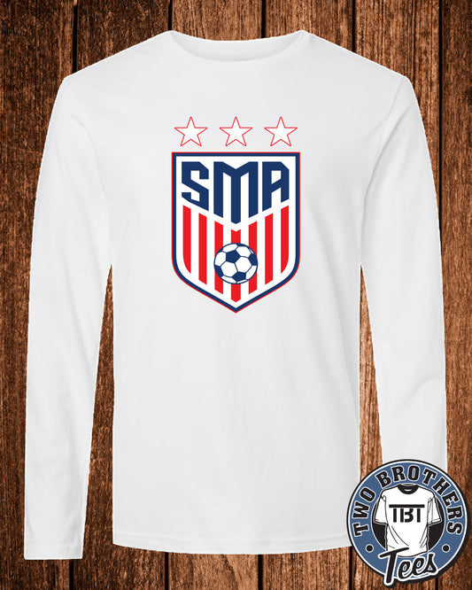 St. Marys Soccer 2026 Softstyle Long Sleeve T-Shirt - Design 1