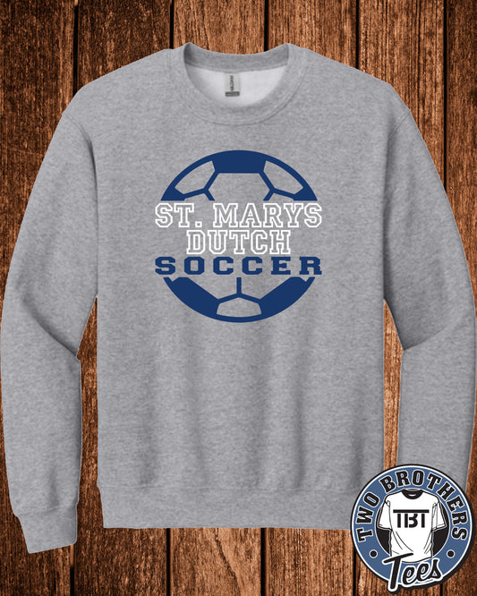St. Marys Soccer 2026 Softstyle Crewneck Sweatshirt - Design 2