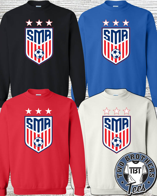 SMA Crest Soccer Crewneck Sweatshirt