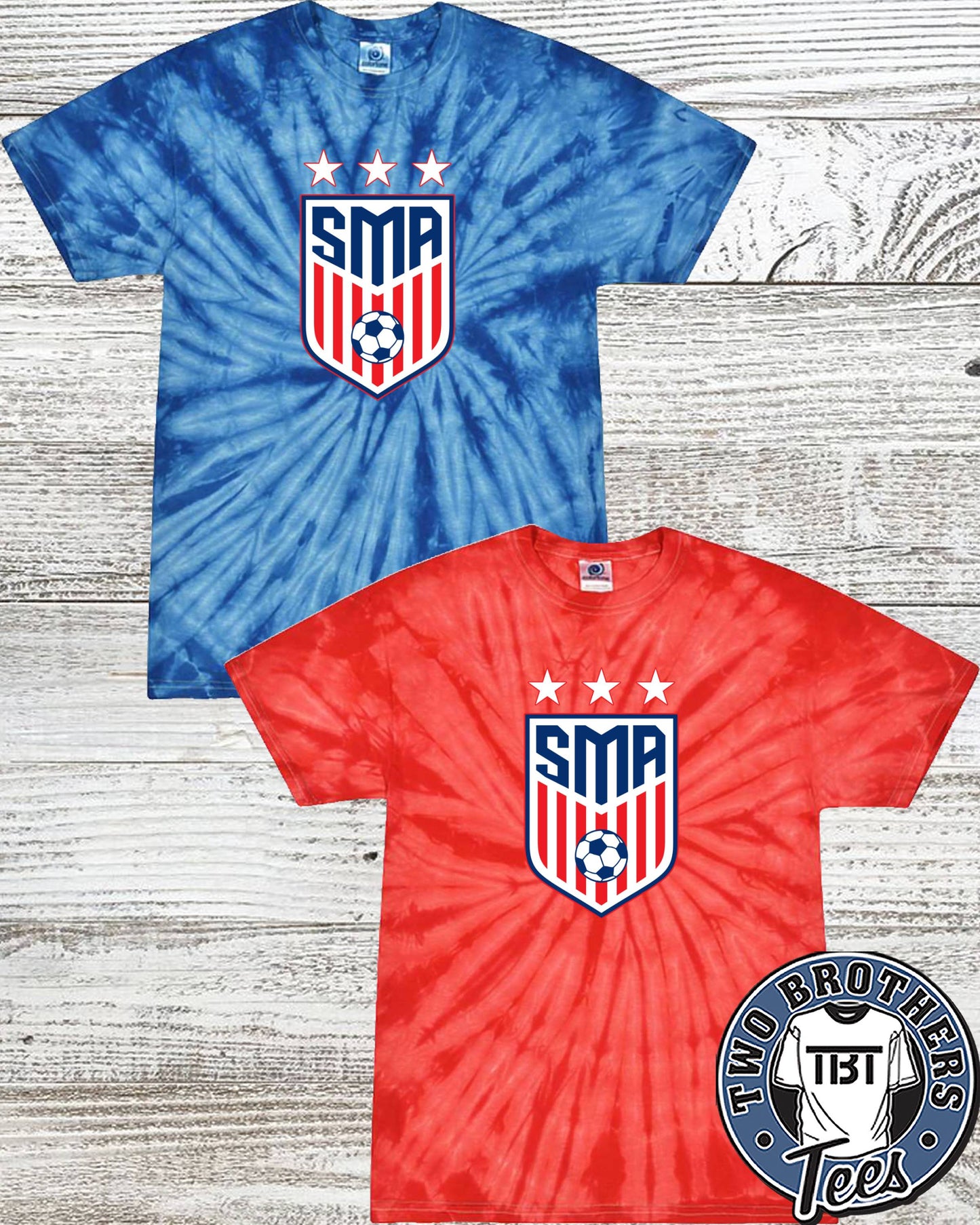 SMA Crest Soccer Tie-Dye T-shirt
