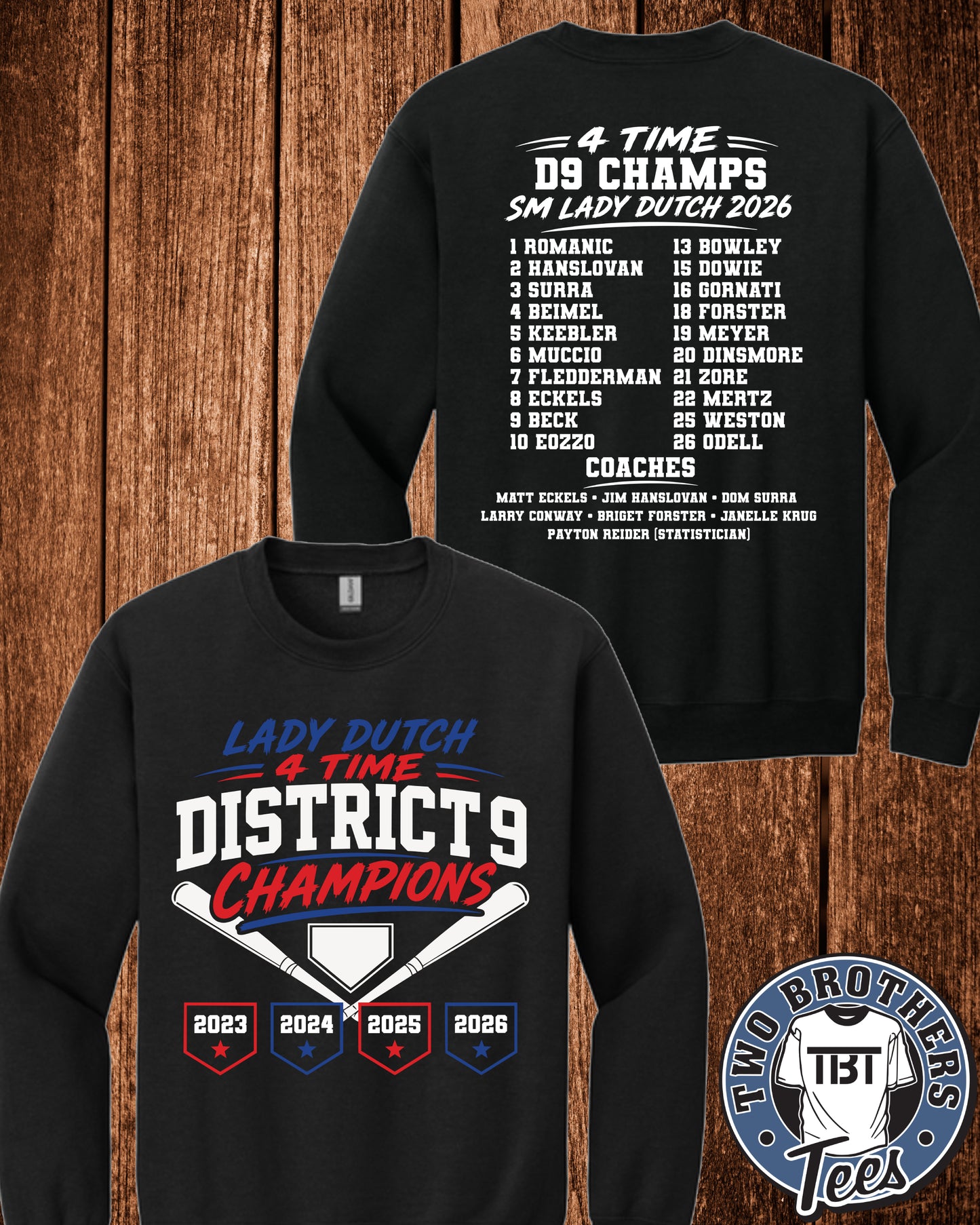 Saint Marys Softball D9 Champions Crewneck Sweatshirt
