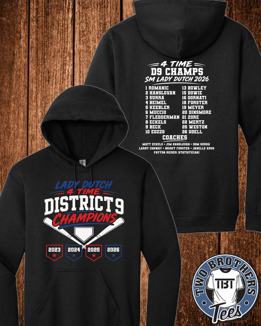 Saint Marys Softball D9 Champions Hoodie