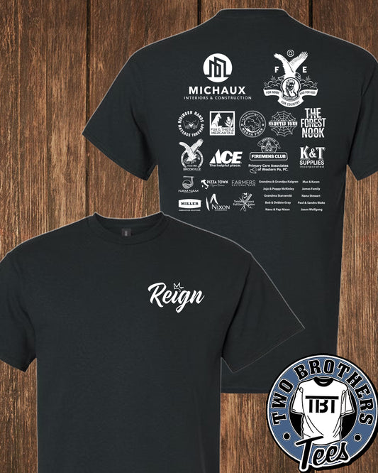 PA Reign Softball Sponsor T-Shirt