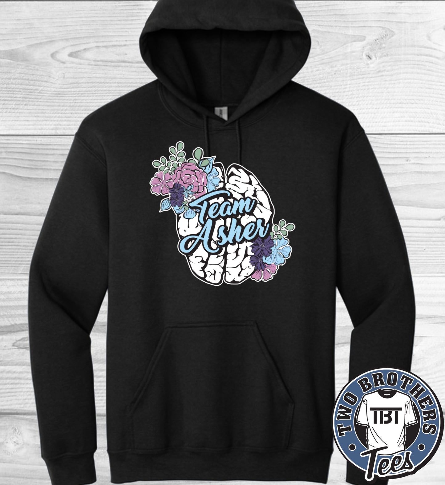 Team Asher Hoodie - Flower Design