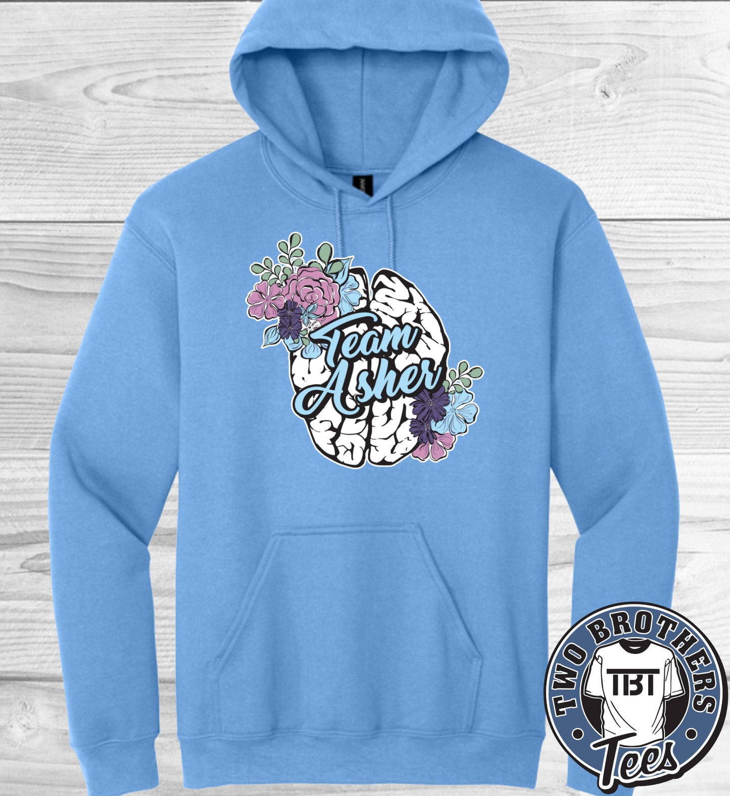 Team Asher Hoodie - Flower Design