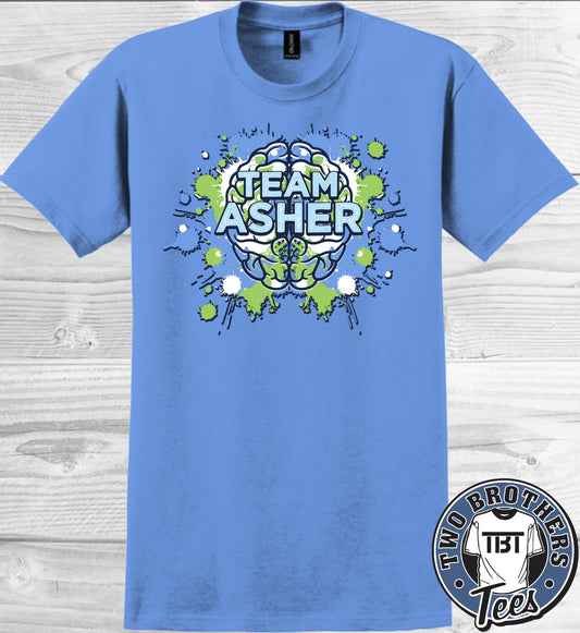 Team Asher T-Shirt - Paint Design