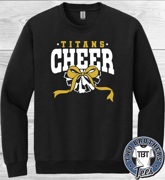 Treasure Lake Titans Cheer 2026 Crewneck Sweatshirt - Design 1 - Without Glitter