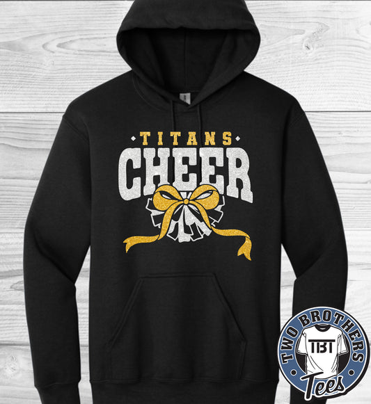 Treasure Lake Titans Cheer 2026 Hoodie - Design 1 - With Glitter