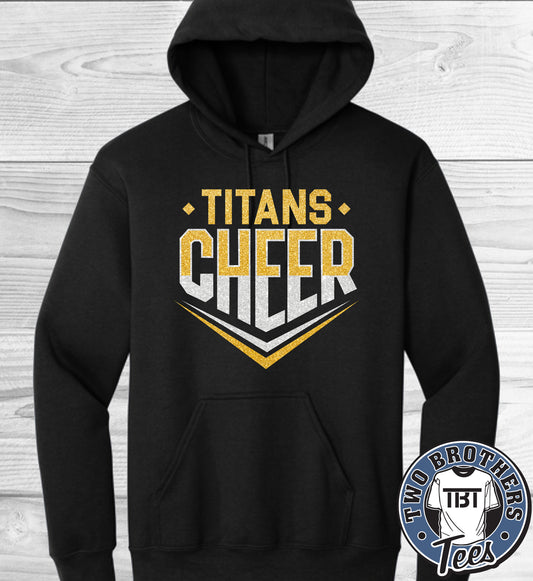 Treasure Lake Titans Cheer 2026 Hoodie - Design 2 - With Glitter